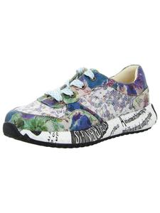 LAURA VITA Спортивные кроссовки на шнуровке синего цвета