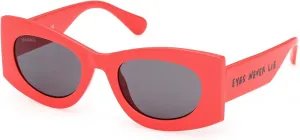 Солнцезащитные очки Max &Co MO0131 66A, блестящие, светло-красные, размер 52/22/140, женские Max&Co., 66a Shiny Light Red