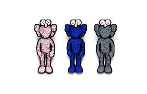 NGV BFF ENAMEL PIN SET Brooch, Badge 3 Pack Set Trend Based Products KAWS
