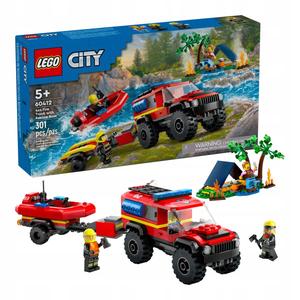 Внедорожная пожарная машина со спасательной шлюпкой LEGO City (60412) БЛОКИ ПОДАРОК