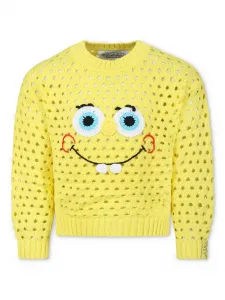 Свитер SquarePants из коллаборации с SpongeBob Stella McCartney Kids, желтый