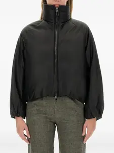 Жакет с высоким воротником и объемными рукавами Alysi, черный