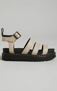 Женские сандалии на платформе Dr. Martens Blaire, бежевый