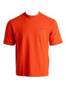 Футболка с нашивкой-логотипом Stone Island, оранжевый