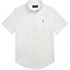 SS24 Однотонная футболка Лето Детская Белая Polo Ralph Lauren