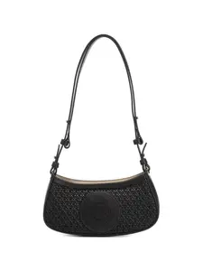 Плетеная сумка на плечо Circle Karl Lagerfeld, черный