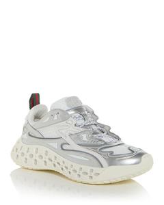 Мужские кроссовки Demetra Cub 3D Low Top Gucci, серебряный