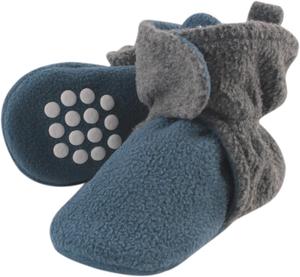 Теплые флисовые пинетки для девочек Luvable Friends, Coronet Blue Heather Charcoal