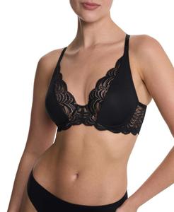 Бюстгальтер-футболка Persuasion Lace Convertible Plunge Natori, Black