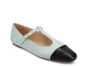 Journee Collection Коллекция Journee Theah Mary Jane Flat, светло-голубой