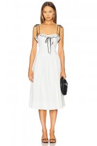 Платье миди Carol Majorelle, white