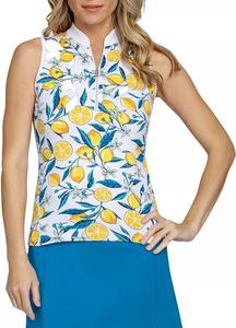 Женская футболка-поло для гольфа без рукавов с молнией 1/4 Tail, желтый