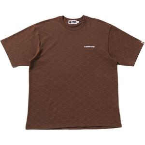 Футболка College Monogram logo A BATHING APE, коричневый