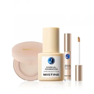 Набор макияжа foundation match pair натуральный безупречный стойкий матовый финиш Mistine
