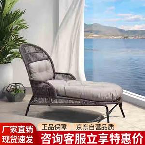 Purple Leaf Кресло-качалка из ротанга Lia Lying Bed с подушкой