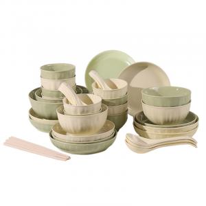 Наборы посуды KAWASIMAYA, Mixed Color 10-Person 46-Piece Set