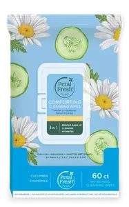 Очищающие салфетки Pure Comforting с огурцом и ромашкой Petal Fresh