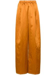 Forte Forte атласные брюки палаццо, оранжевый