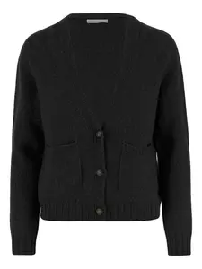 Кардиган с V-образным вырезом и карманом OLIVER LATTUGHI, черный