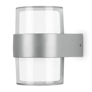 Светодиодный уличный настенный светильник Telefunken Cludu, серебряный