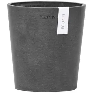 Цветочный горшок ECOPOTS «Morinda», ØxH: 14,2x16 см, темно-серый
