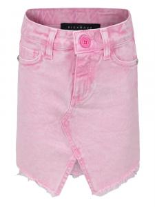 Юбка John Richmond Junior с эффектом потертости, розовый