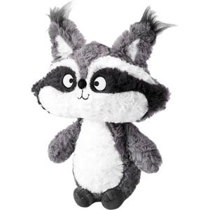 Плюшевая куколка Whimsical Collection, Raccoon, Kitten, Fox, Wolf, высота 25 см JTOP, Raccoon (серый)