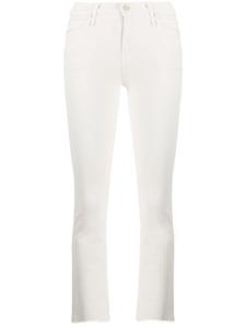 MOTHER расклешенные укороченные джинсы, нейтральный цвет