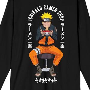 Мужская классическая футболка Наруто с длинными рукавами Ичираку Licensed Character