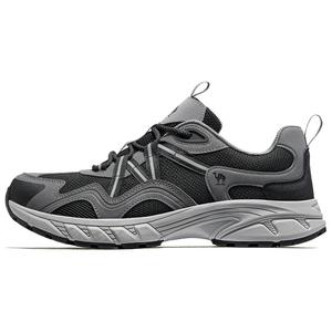 Абразивостойкие амортизирующие низкие туристические ботинки Men's CAMEL, matte серый/черный