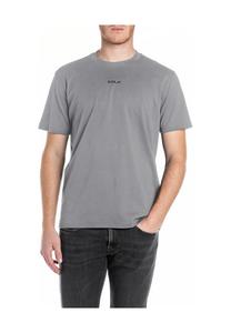 Хлопковая футболка Replay, серый