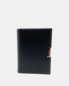 Черный кожаный кошелек с десятью картами Pielnoble, черный