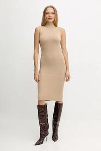 Платье с шерстью Armani Exchange, бежевый