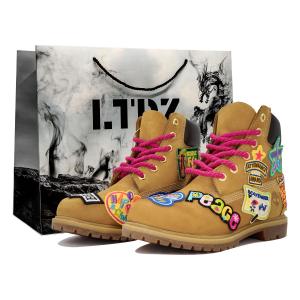 PREMIUM LTDZ Игривая Сумка для Покупок Водостойкие Противоскользящие Уличные Ботинки Женские Желтый Timberland