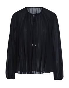 Топ Pleated Chiffon Top 8 By Yoox, черный