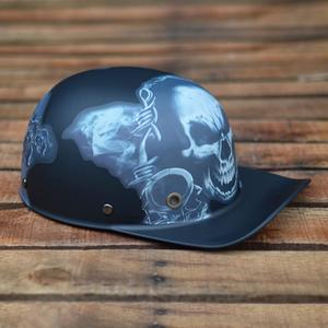 Полушлем giktuv CFZWJ Retro, черный