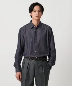 Рубашка из полуширокой саржевой джинсовой ткани из органического хлопка United Arrows, цвет Other 1