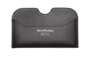 Acne Studios Кожаный кардхолдер женский черный