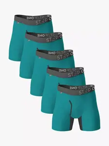 Боксеры Step One Bamboo 5 шт, цвет smashed/avo