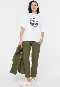 Футболка SENSES.THE LABEL MIT ARTWORK, Opticwhite/White