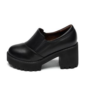 Женские повседневные туфли ZHR на каблуке 8 см, коричневые