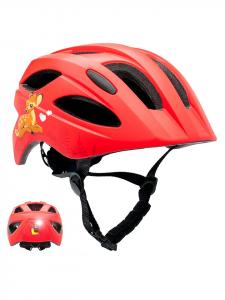 Crazy Safety Симпатичный велосипедный шлем красного цвета