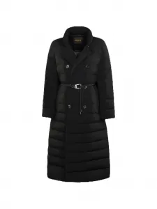 Двубортное пальто Raely с поясом Moorer, черный