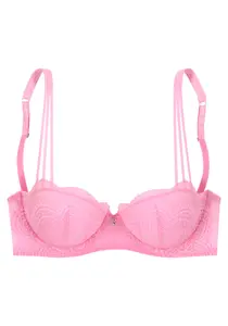 LASCANA Бюстгальтер балконет в розовом цвете
