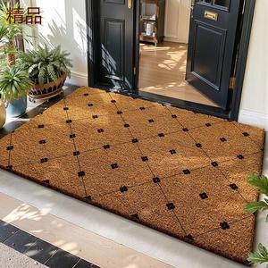 Dajiang Ковер 80х120 см из кокосового волокна, не скользящий, для прихожей, 1 см толщина