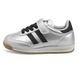 Противоскользящие и износостойкие, легкие, амортизирующие, низкие детские кроссовки для скейтбординга ST&SAT KIDS, серый