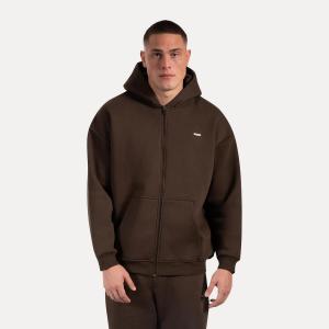 SMILODOX Мужская толстовка с капюшоном на молнии Cedrik Brown