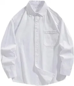 Повседневная рубашка с длинным рукавом из хлопка в полоску CGTENBS