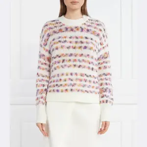 Свитер обычного кроя с добавлением белья Pinko, белый