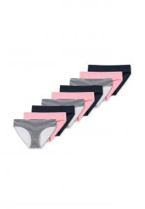 Трусы комплект из 9 шт. для девочек-подростков органический хлопок 95/5 Schiesser, мультиколор